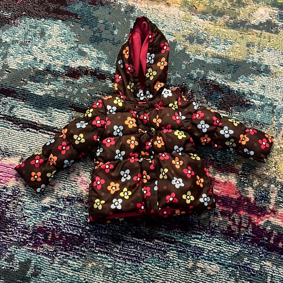 Gymboree Flower Puffer Jacket - Picture 1 of 4